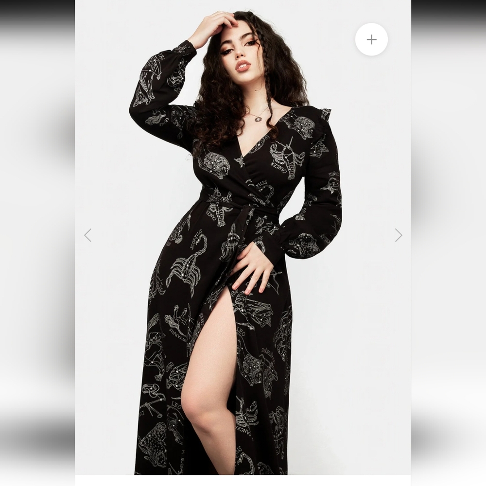 Zodiac Maxi Wrap Dress - US 6 - Disturbia